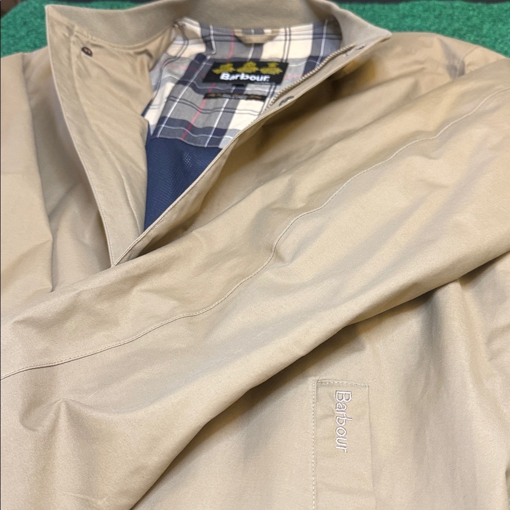 Barbour Bromar/ Weatherproof Men's Trench Overcoat/Jacket (Tan / Size Medium) - Picture 3 of 7